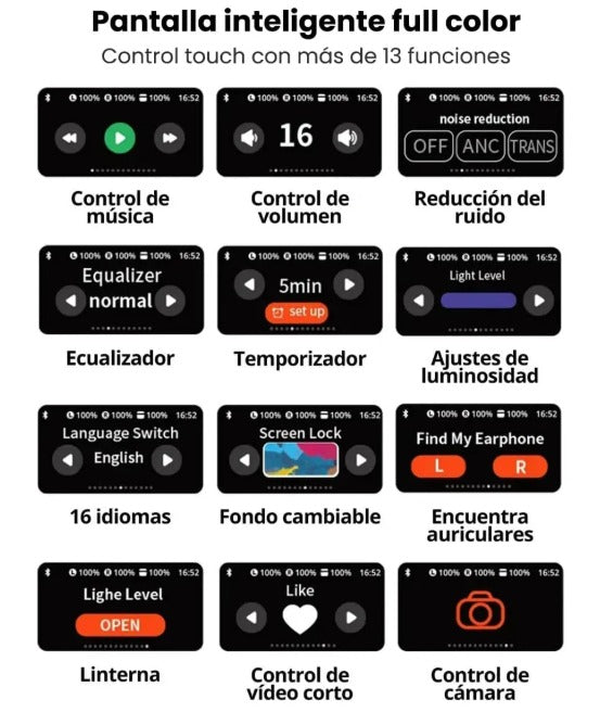 🎧 AirPods con Pantalla Touch 📱